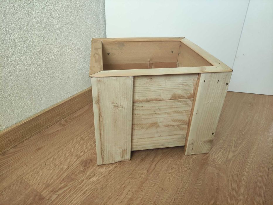 Vaso de madeira diy