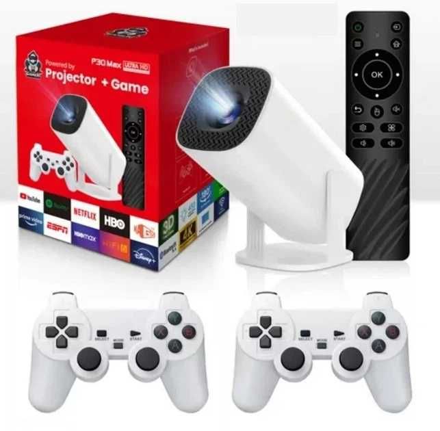 проектор  з 2 джойстиками для ігор з підтримкою 4K UHD,