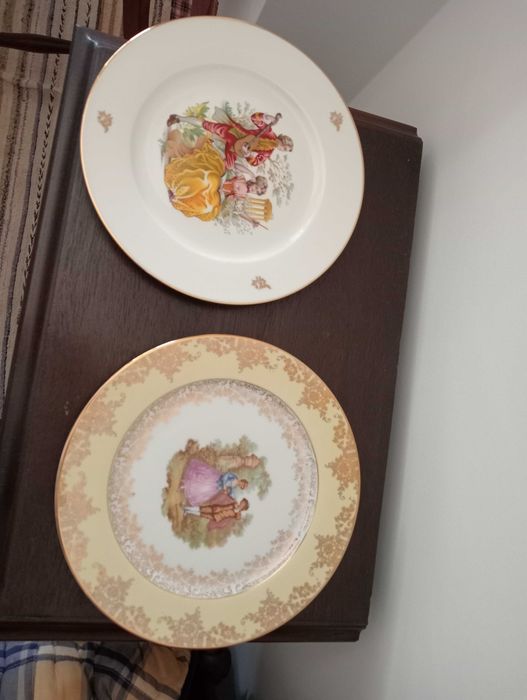 Pratos antigos em porcelana limoges