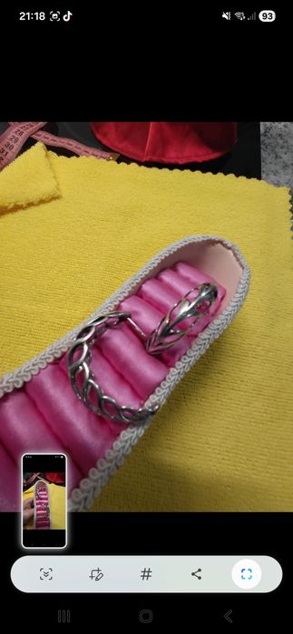 Kolczyki stara biżuteria srebro