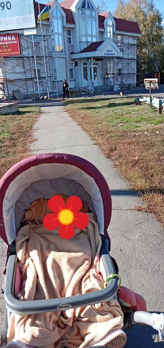 Дитяча коляска 2 в 1 від 0 до 3 років плюс подарунок ліжечко з ортопед