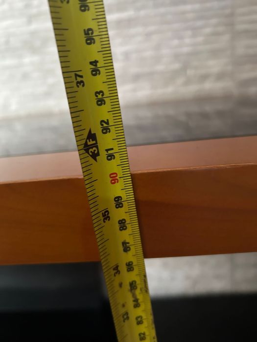 Movel madeira maciça com vidro preto