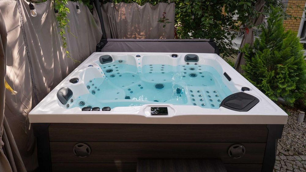 Jacuzzi ogrodowe 5 os. 106 dysz OD RĘKI | Balboa SpaTouch 3 + aplikacja | 5 pomp | dostawa w cenie | gwarancja 2 lata