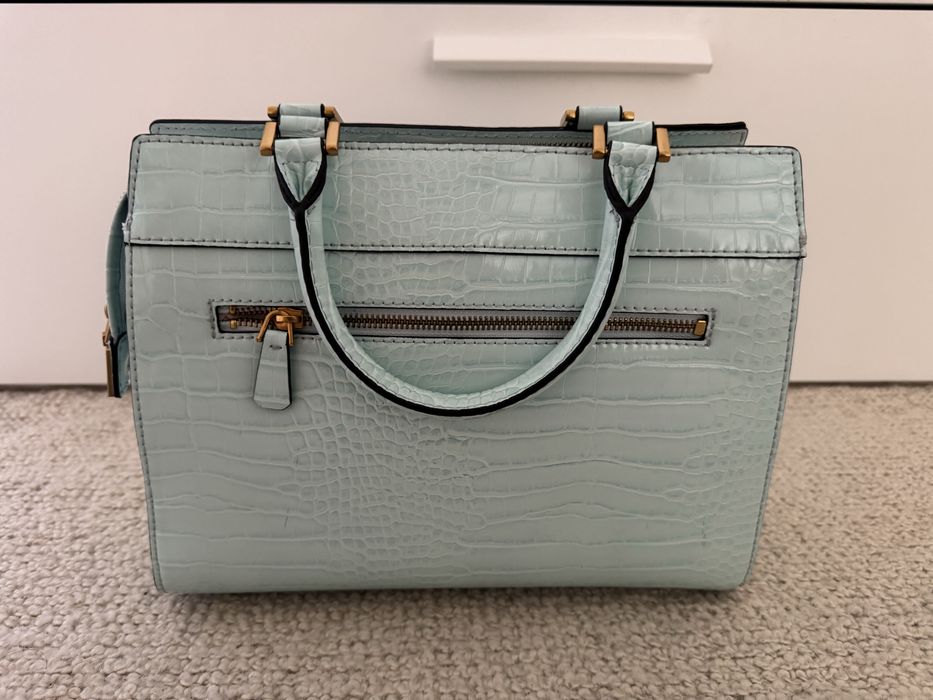 Mala Guess Croco Azul Tiffany – Nova