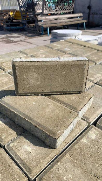 Тротуарная плитка Кирпичик 40мм 60мм Доставка Харьков Харьковская обл