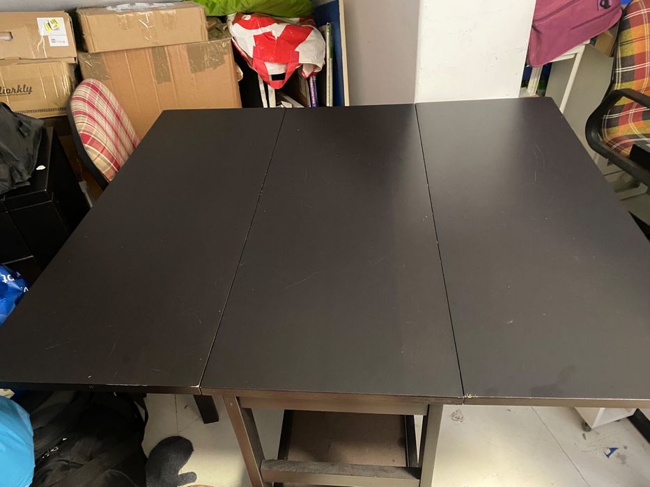 Mesa desdobravel ikea preta