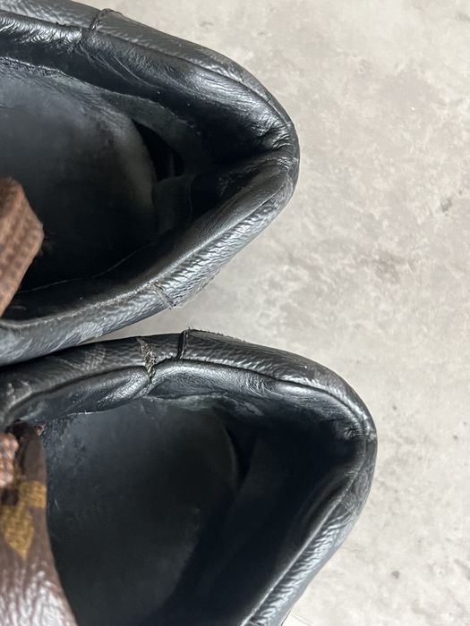 louis vuitton black white brown triple monogram run away
