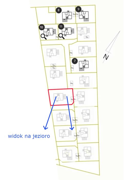Dom nad jeziorem Niesłysz działka na własność