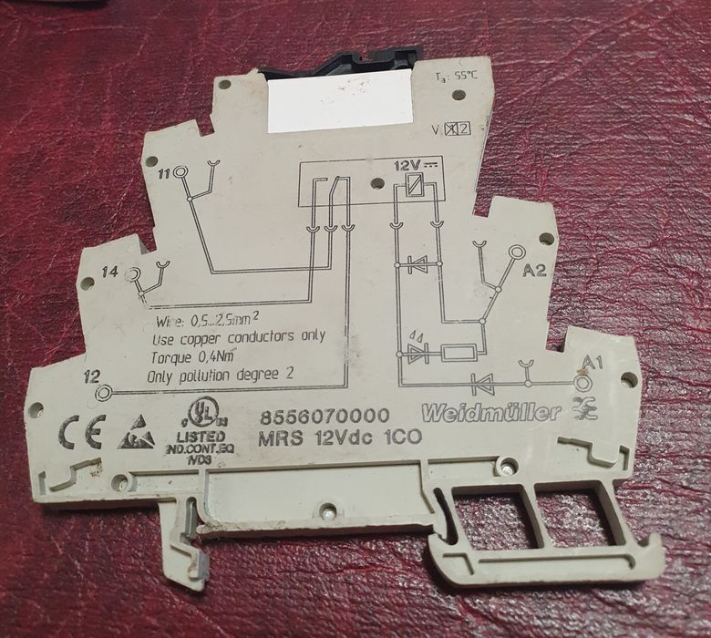 Реле  Weidmüller - MRS 12VDC 1CO