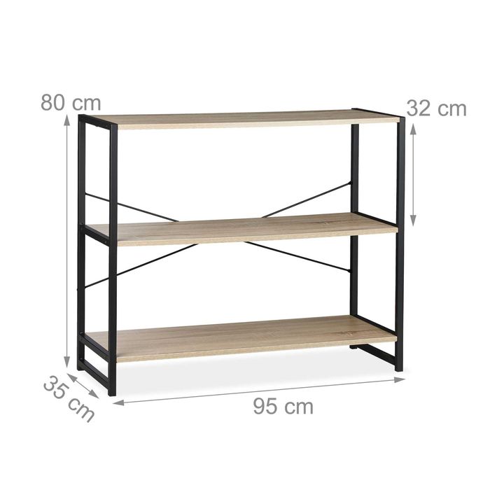 półka na książki szafka do kuchni półki regał relaxdayas