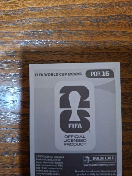 Cromo de futebol mundial 2026