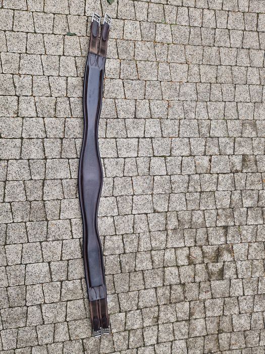 Popręg anatomiczny skokowy/wszechstronny  czekoladowy 145cm
