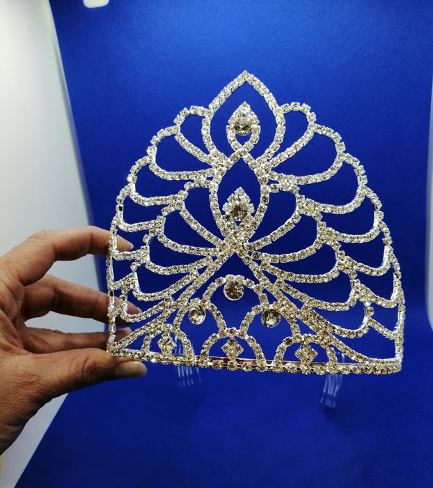 Корона діадема, высокая диадема для фотосессий, выступления