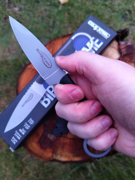 Брелок EDC компактний шийник фіксед фултанг Cold Steel Bird & Game