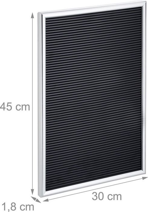 Tablica z literami informacyjna.RELAXDAYS