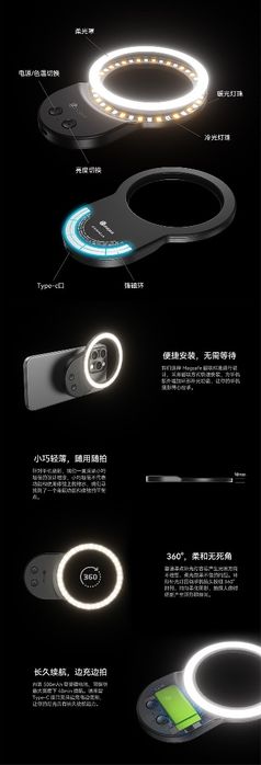 Fotorgear Magnetic ring fill light Кільцева лампа для телефону
