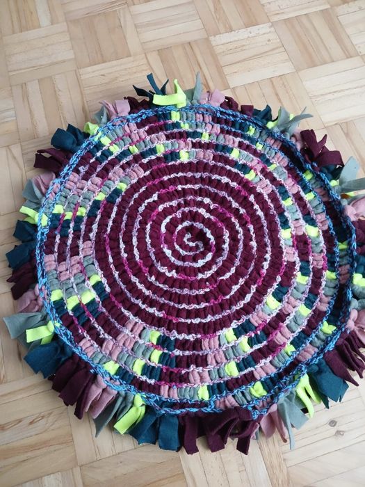 Mata wręchowa dla psa 55cm bordowy + kolorowy