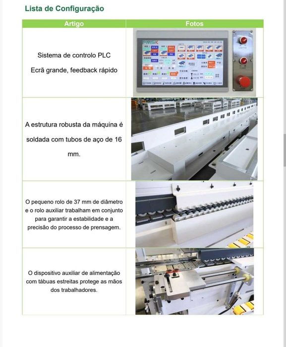 Maquina de colagem de orlas (Orladora Automática - Fabrico por Medida)