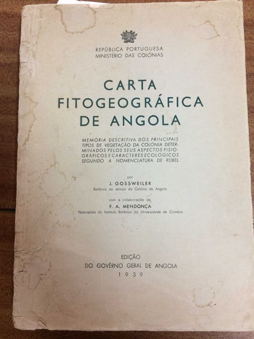 Livro Carta fitogeográfica de Angola