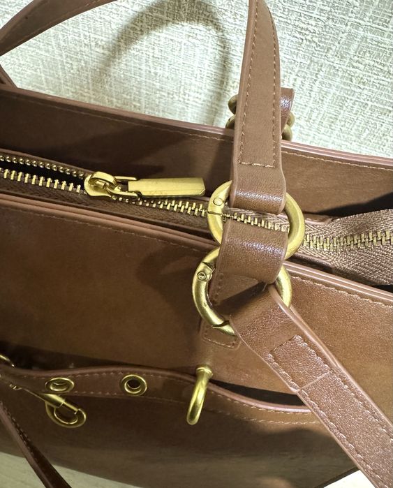 Сумка - тоут Polina & Eiterou, натуральная