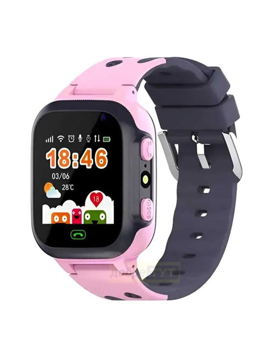 Дитячий смарт годинник Q16 smart baby watch pink з сім картою укр мова