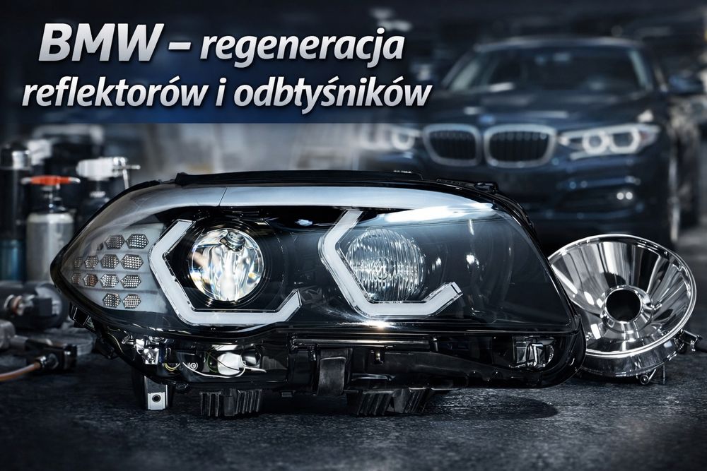 Reflektor Lampa Led Bi led Xenon przeróbka regeneracja