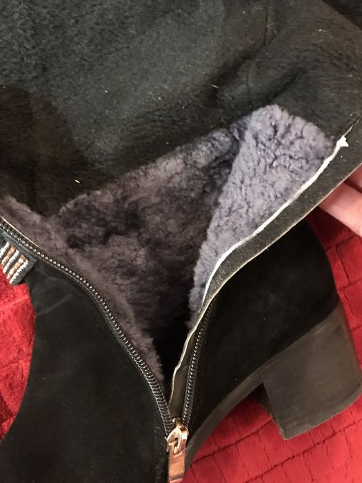 Чоботи жіночі з натуральної замші 39 розмір