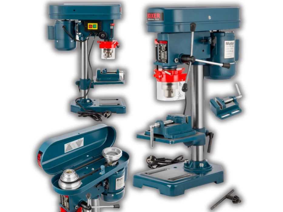 Nowa WIERTARKA KOLUMNOWA Stołowa Słupowa 1850W + Imadło (WYPRZEDAŻ)