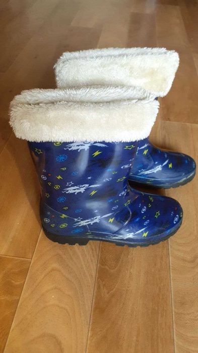 Гумові чобітки зі зйомним хутром
