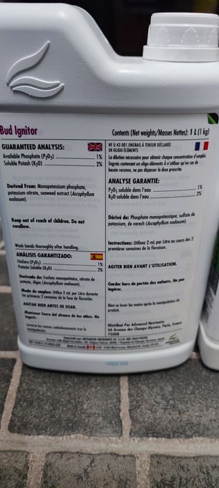 Pack Bud Ignitor Advanced Nutrients 50% Desconto