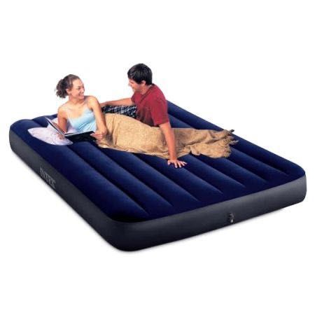 Materac dmuchany dwuosobowy Intex 191x137cm welurowy Dura-Beam Full 64758