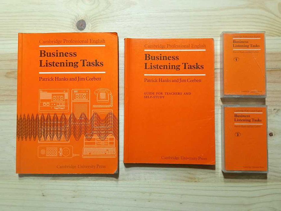 Livros "Business Listening Tasks" de Patrick Hanks e Jim Corbett