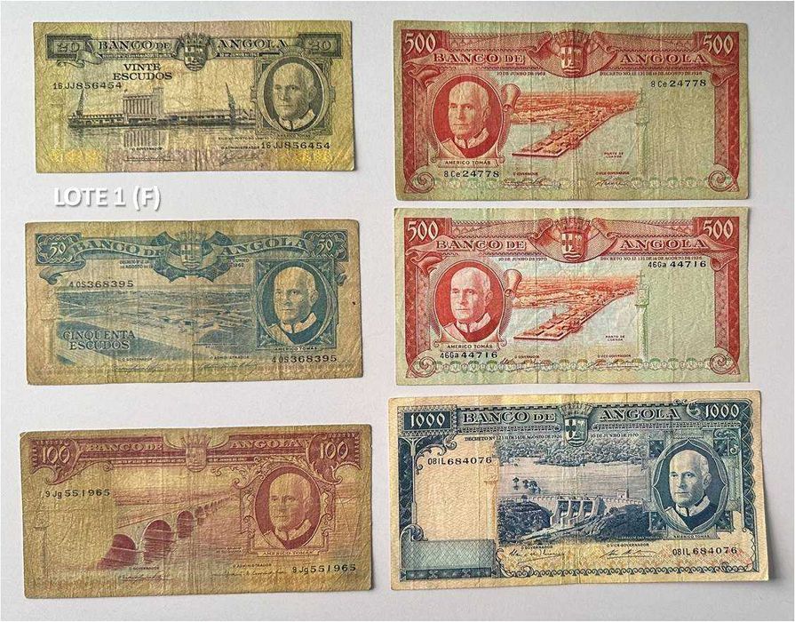 Notafilia - Notas antigas de Angola (Escudos)