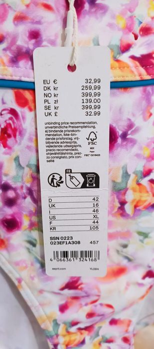 Esprit Dół Bikini  Stroju Kąpielowego Damskie r. 42/XL Nowe