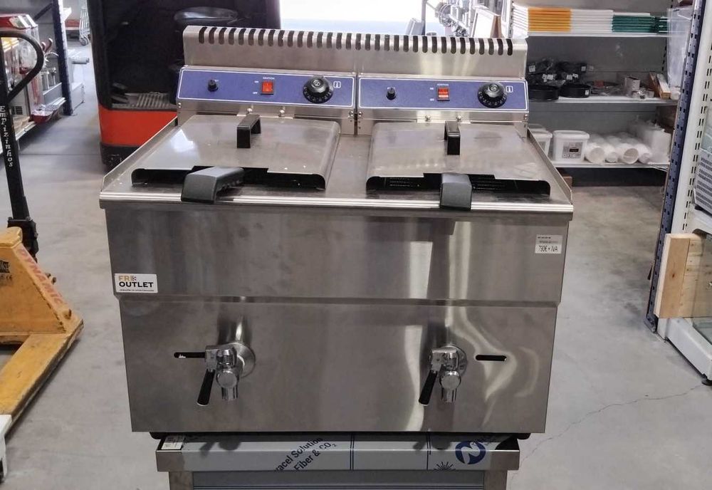 Fritadeira Dupla a Gás 17+17L + NOVA