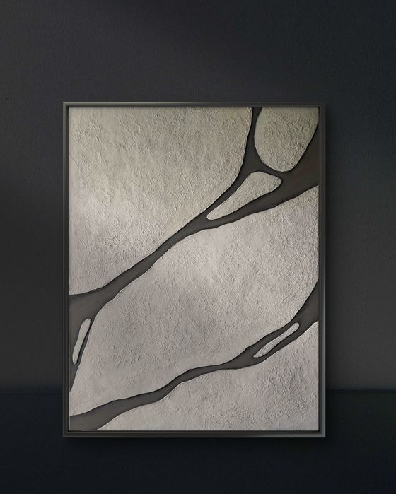 Картина интерьерная. Минимализм. Бежевая. Бохо