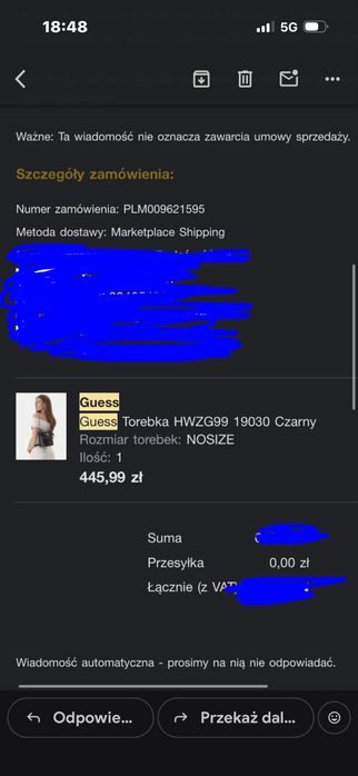 Torebka kuferek Guess, nowa bez metki