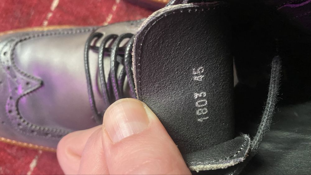 шкіряні черевики Dino Draghi 12059, розмір 45, устілка 30см