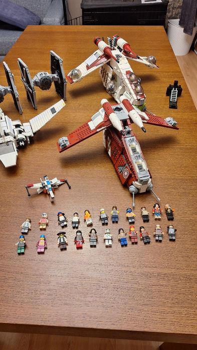 duży zestaw klocków serii Star Wars