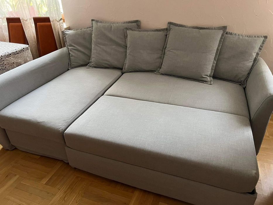 Narożnik HOLMSUND szary dwustronny transport