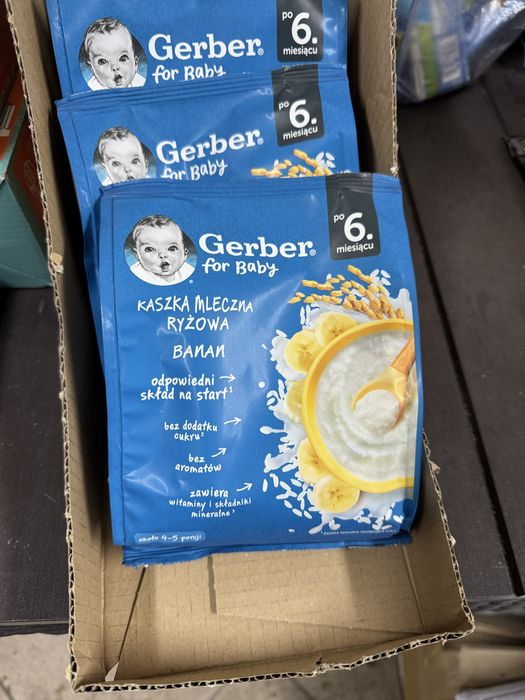 Kaszka mleczno-ryżowa Gerber po 6 miesiacach 6szt