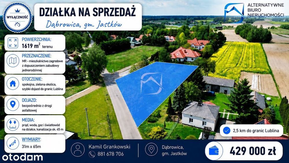 Działka w atrakcyjnej lokalizacji - Dąbrowica