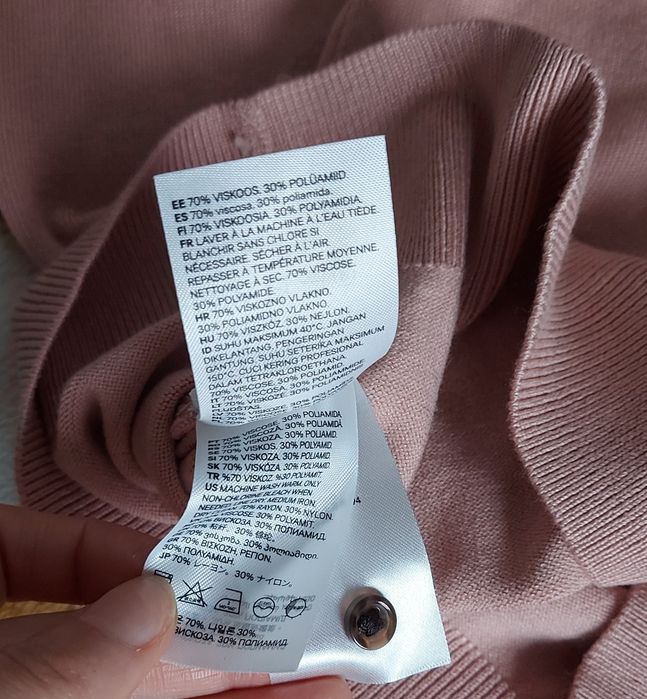 H&M Cienki kardigan z wiskozy  r. XS