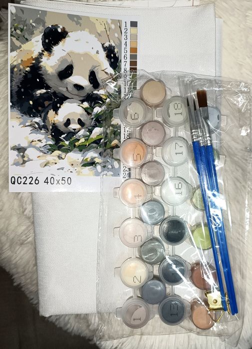 Tela 40×50cm para colorir por números