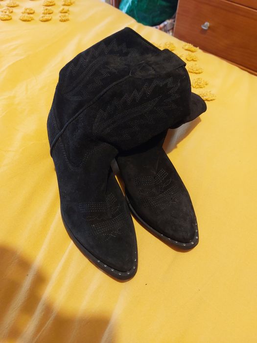 Botas pele preto