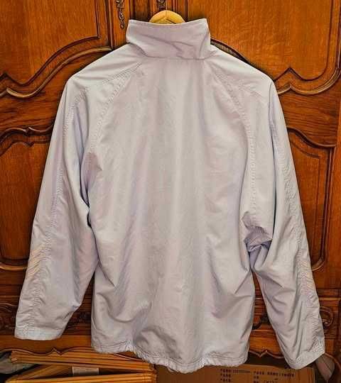 Błękitny niebieski dres kurtka bluza sportowa oversize