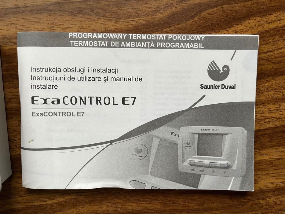 Manual Termostato Saunier Exacontrol Saunier Duval Instrucciones