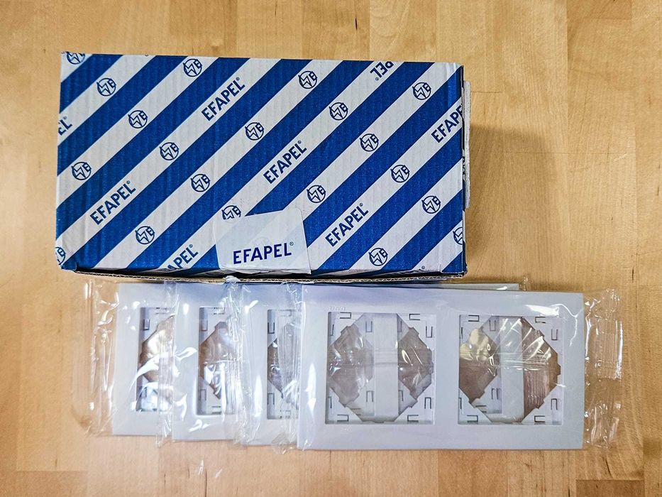 14x Espelho duplo branco EFAPEL 90920 TBR Série LOGUS 90 Standard