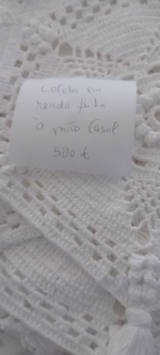 Colcha de renda branca