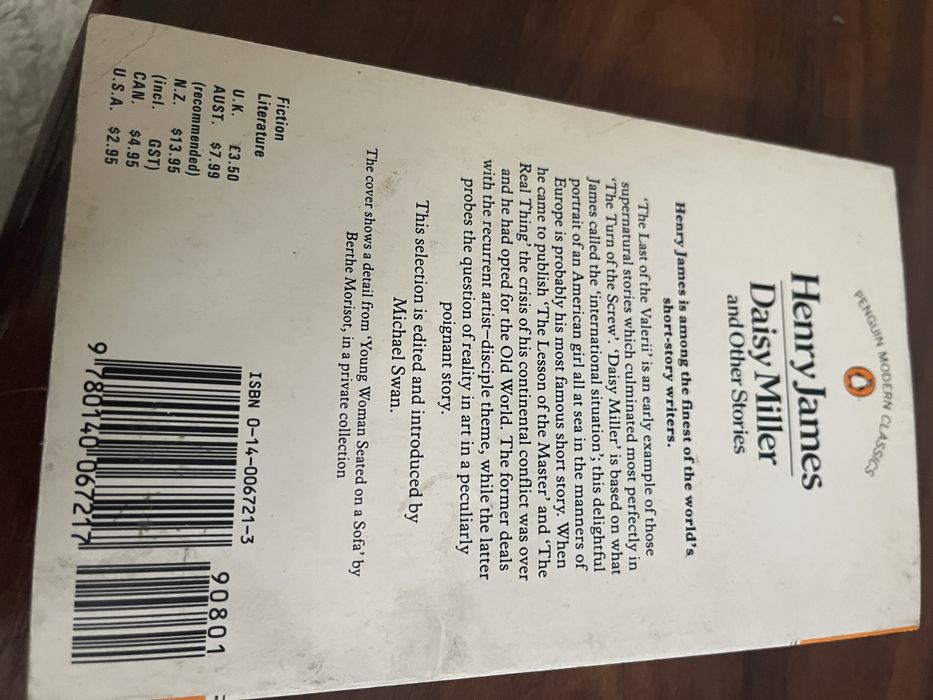 Henry James Daisy Miller and other stories